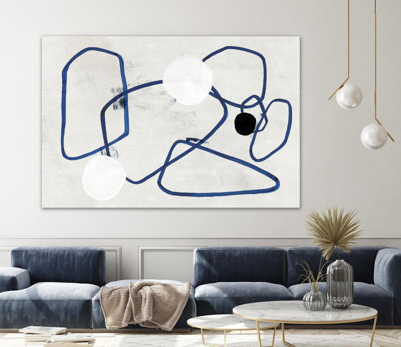 \"Midblue Ii\" Giant Art 72x48 Wall Art