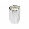 11.3oz Ribbed Silver Electroplated Scented Candle Winter Berry|Bougie parfumée côtelée électroplaquée argent de 11,3 oz à arôme de baie d’hiver