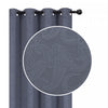 Embossed Blackout Panel Paisley Grey 84" - Set of 2 Drapes and Blinds|Panneau coupe-lumière embossé gris de 84 po à motif cachemire - ensemble de 2 rideaux et stores