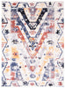 Paloma Quashqai White Area Rug - 3'11" x 5'11"