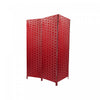 3 Panel Woven Bamboo Screen Burgundy|Paravent bourgogne en bambou tissé à 3 panneaux