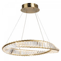 Stella 40 W LED Brushed Brass Pendant 