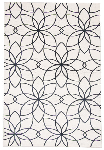 Terali Ivory Machine Washable Area Rug - 8'0" x 10'0"