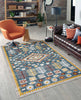 Gypsy Blue Machine Washable Area Rug - 6'0" x 9'0"