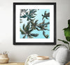 "Palm 03" Matted and Framed Black 30x30 Wall Art