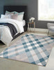 Kors Grey Machine Washable Area Rug - 6'0" x 9'0"