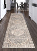 Octavian Tabriz Blue-Ivory Area Rug - 2'7" x 8'2"