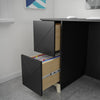 Nordika Atypik 2-Drawer Desk - Black 
