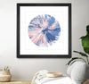 "Spin Art 21" Matted and Framed Black 30x30 Wall Art