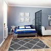 Helma Stark Dark Grey Shag 3'11" X 5'11" Area Rug