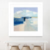"Sand And Sky" Matted and Framed White 30x30 Wall Art