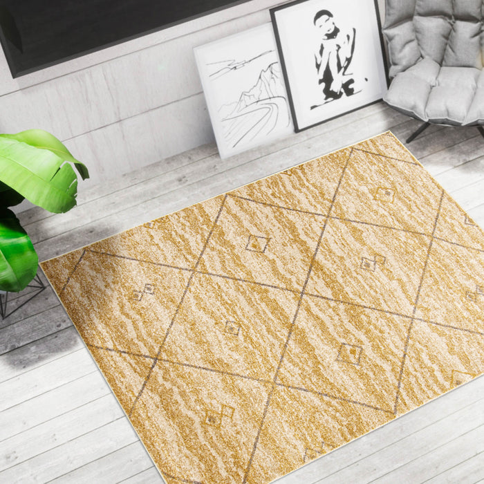 Grande Ivory/Gold 7'10\" X 10'2\" Area Rug