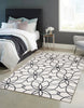 Terali Ivory Machine Washable Area Rug - 5'0" x 7'0"