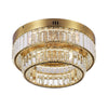 Stella Two-Tier LED Brushed Brass Flush Mount
