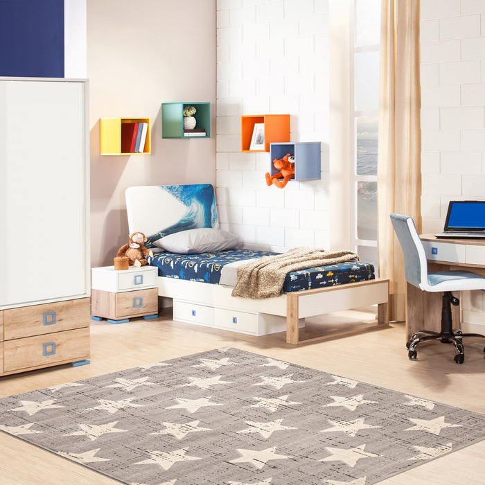 Ira Light Grey 5'3\" x 7'7\" Area Rug