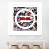"Its Here To Stay" Matted and Framed White 36x36 Wall Art