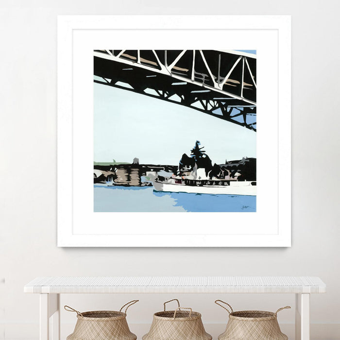 \"To The Cut\" Matted and Framed White 36x36 Wall Art