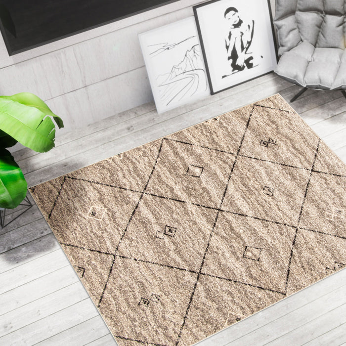 Grande Grey/Brown 3'11\" X 5'7\" Area Rug