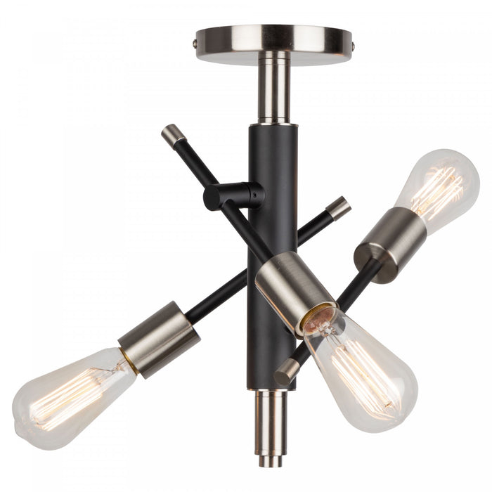 Truro 3-Light Semi-Flush Mount