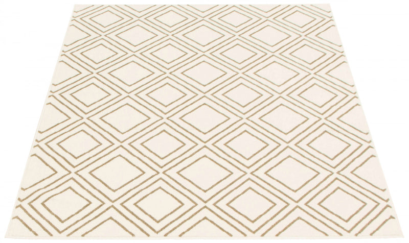 August Geod White-Tan 7'10\" x 10'2\" Area Rug