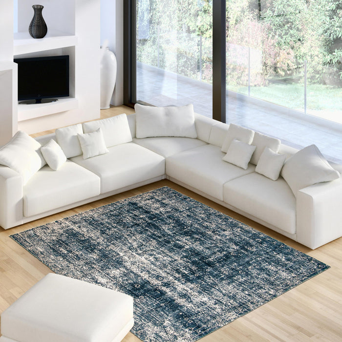 Dayna Blue Rug 6'7\" X 9'6\" Area Rug