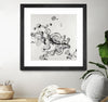 "Transparent Onyx" Matted and Framed Black 36x36 Wall Art