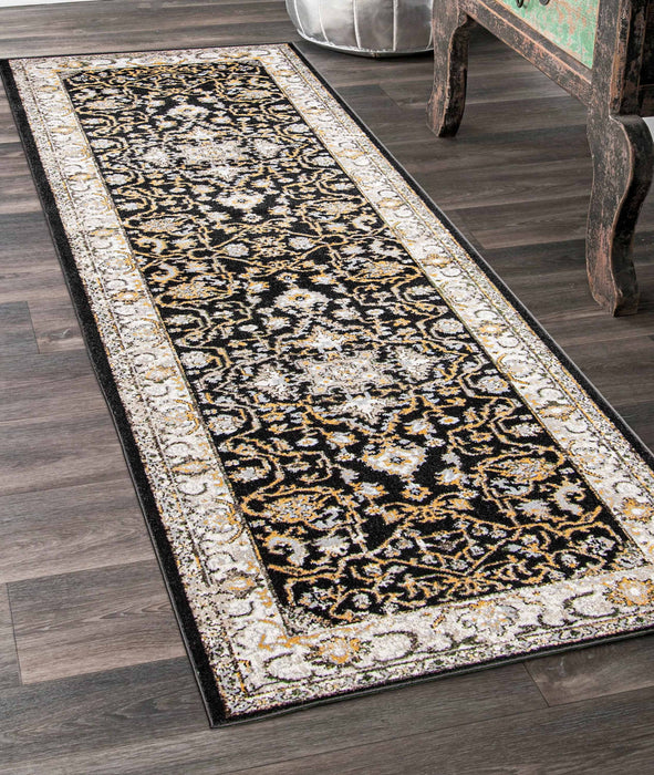 Legacy Black Machine Washable Area Rug - 2'6\" x 8'0\"