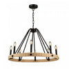 Perris 8-Light Black Chandelier 