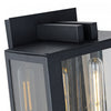 Waterville Matte Black 2-Light Outdoor Wall Sconce