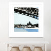 "To The Cut" Matted and Framed White 30x30 Wall Art