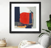 "Orange Crush V6" Matted and Framed Black 30x30 Wall Art