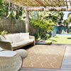 Neisha Abstract Gold Rug 6'7" X 9'6" Area Rug