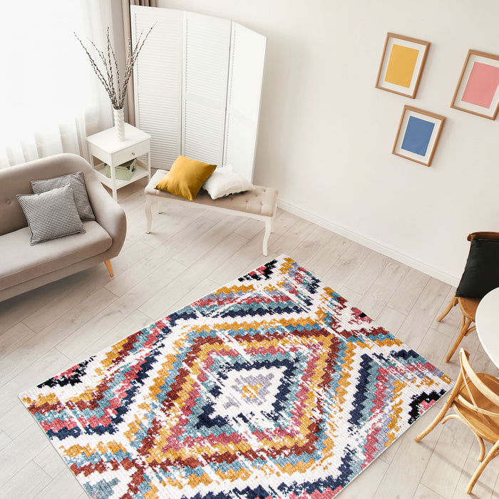 Paloma Casa White Area Rug - 5'3\" x 7'3\"
