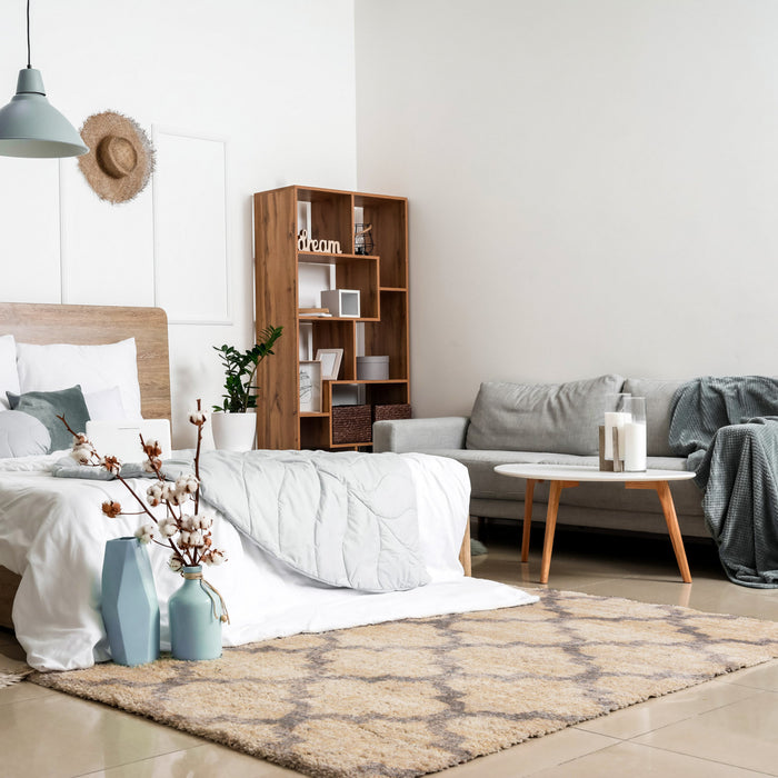 Dimity Tan Area Rug - 3'11\" x 5'7\"