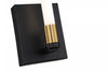 Infiniti Matte Black & Brass 1-Light Integrated LED Sconce