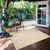Neisha Traditional Gold Rug 6'7" X 9'6" Area Rug