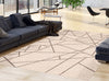 Sadie Abstract Silver-Black Area Rug - 7'10" x 10'2"