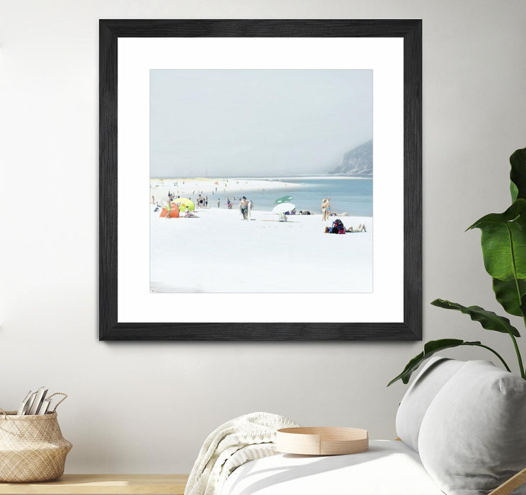 \"Troia\" Matted and Framed Black 30x30 Wall Art