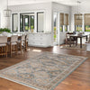 Leandra Taupe/blue Rug 8'0" X 10'0" Area Rug