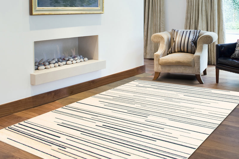 Faith Cream-Prol Area Rug - 5'3\" x 7'3\"
