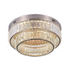 Stella Two-Tier LED Satin Nickel Flush Mount
