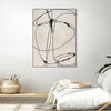 "Tangled Ties" Canvas Framed Black 24x32 Wall Art