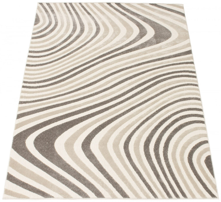 Nikkos Ivory 3'11\" x 5'7\" Area Rug