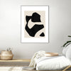 "Untilted" Canvas Framed Black 18x24 Wall Art