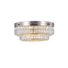 Stella Two-Tier LED Satin Nickel Flush Mount