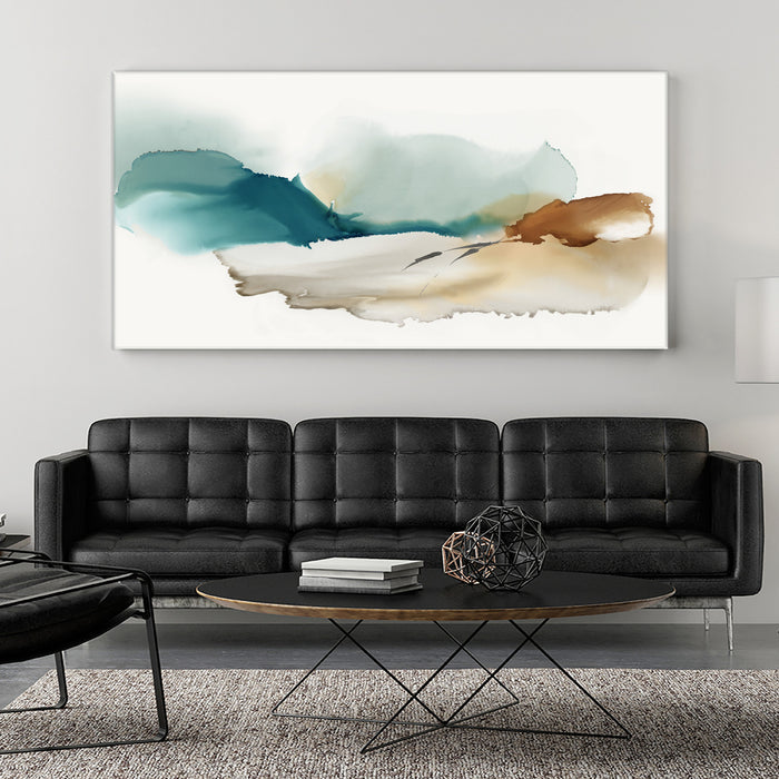 \"Inky Blue Mountains\" Giant Art 72x36 Wall Art