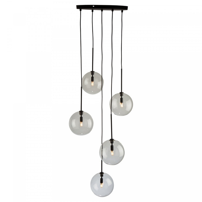 Pinpoint 5-Light Black Pendant