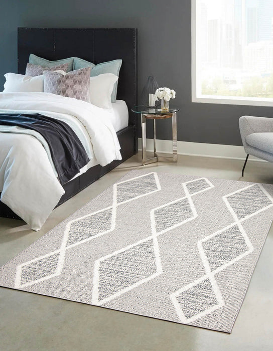 Ebba Grey Area Rug - 6'7\" x 9'6\"