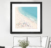 "Beach Love" Matted and Framed Black 30x30 Wall Art