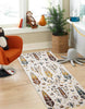 Pine Ivory Machine Washable Area Rug - 2'6" x 8'0"